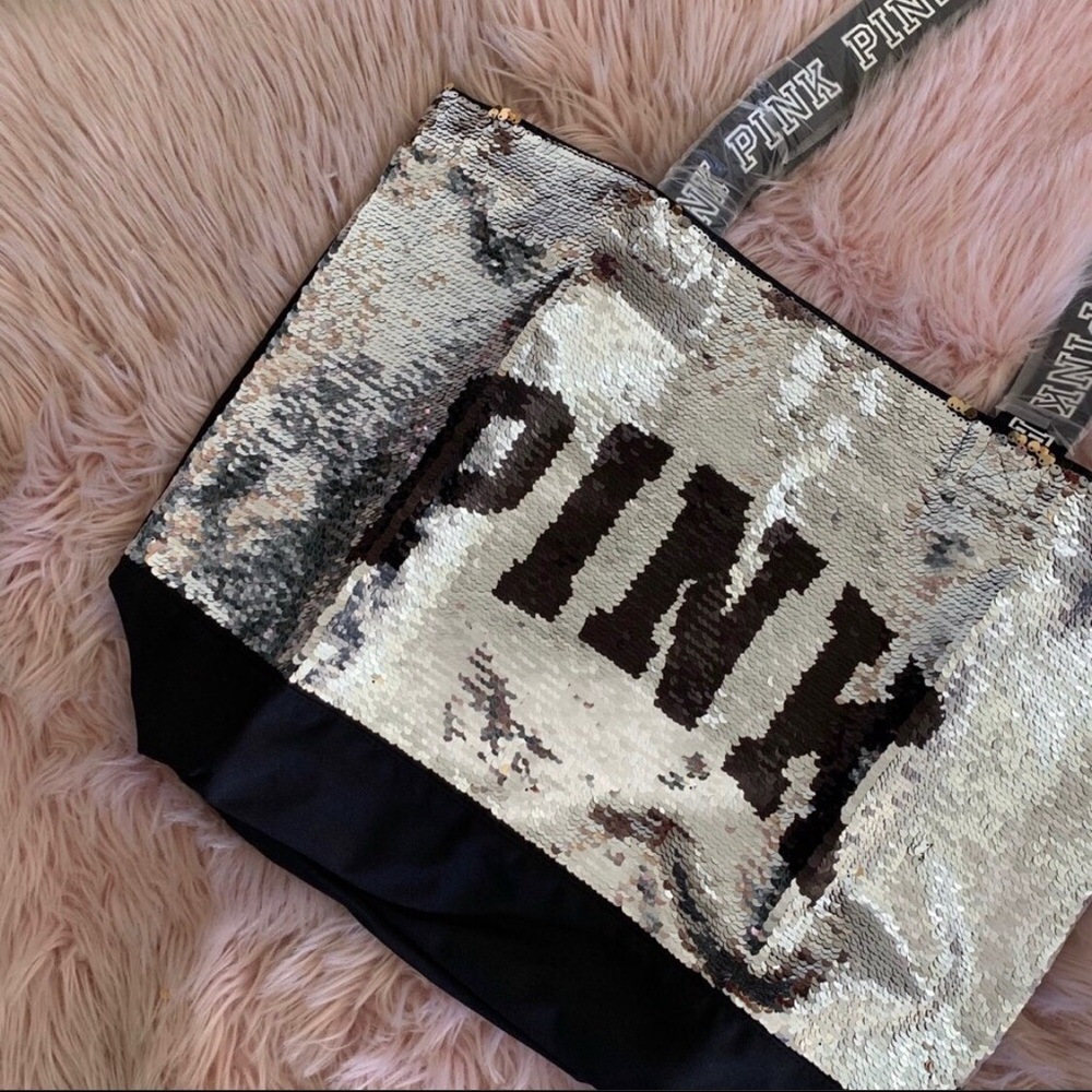 Pink Sequin Tote